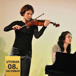 Mina Mendelson, violina i Senka Simonović, klavir