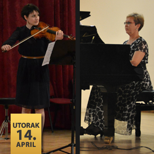 Nevena Aksentijević, violina i Olga Petrović, klavir